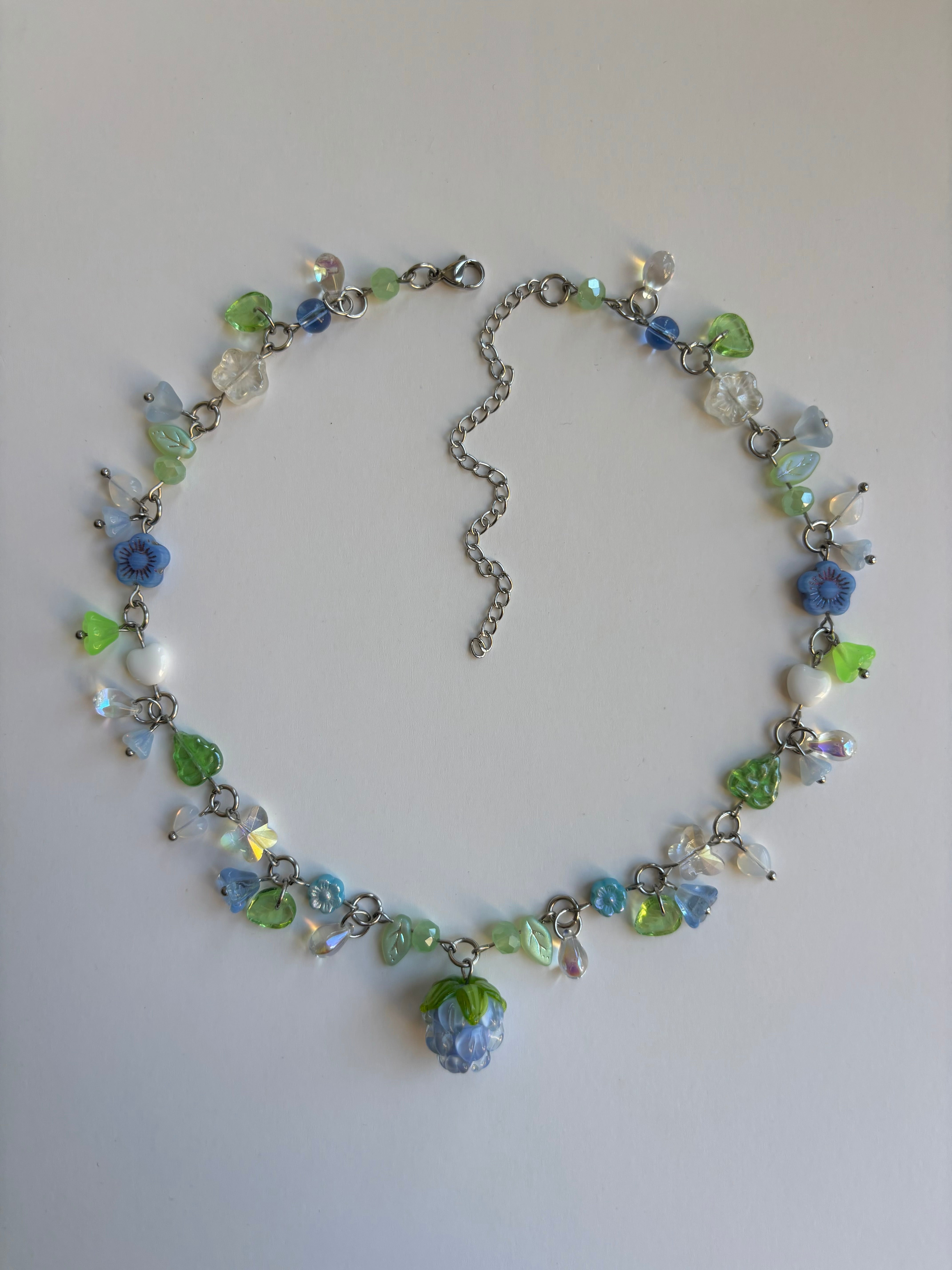 Misty Raspberry Necklace