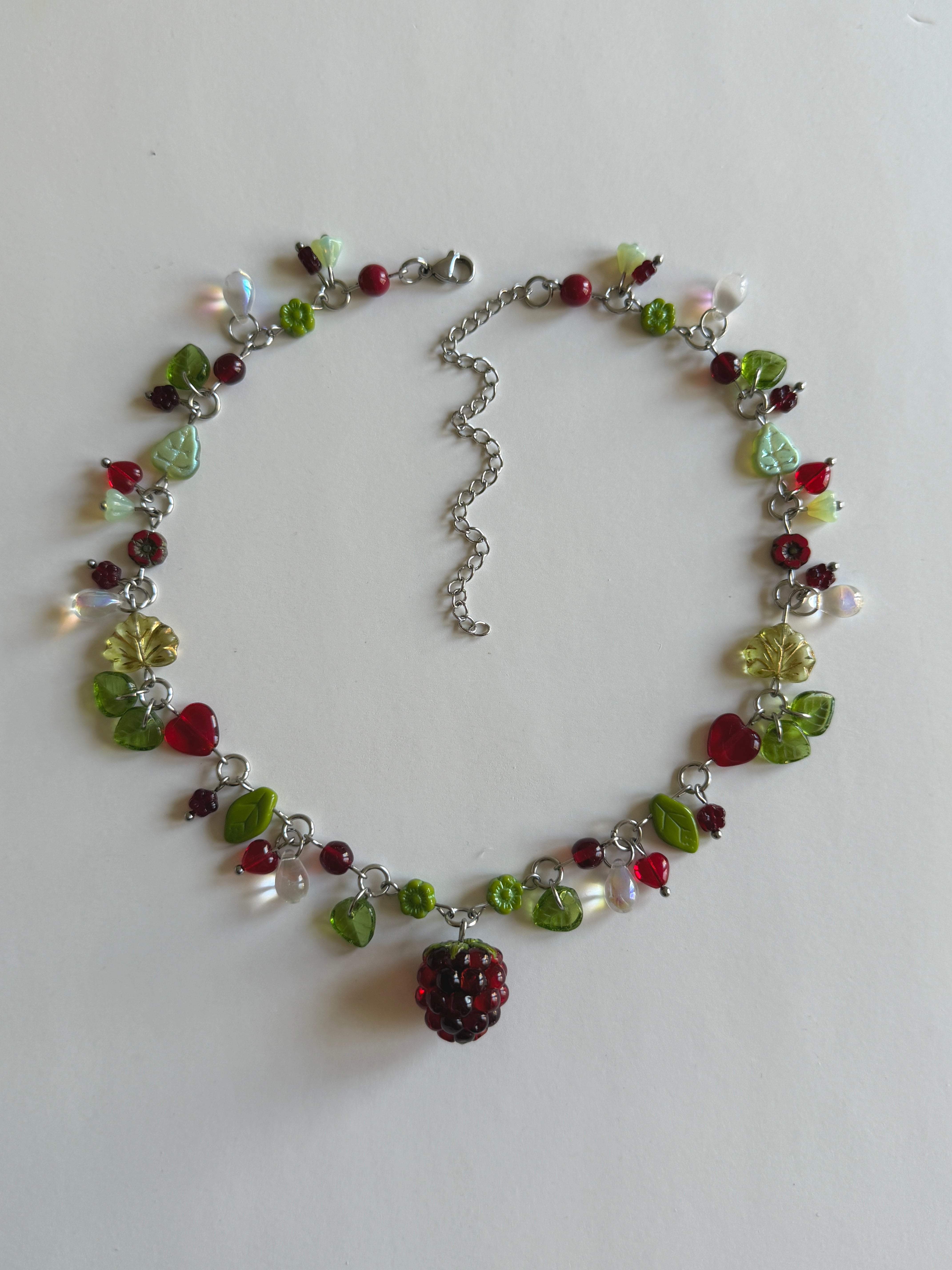 Raspberry Tart Necklace