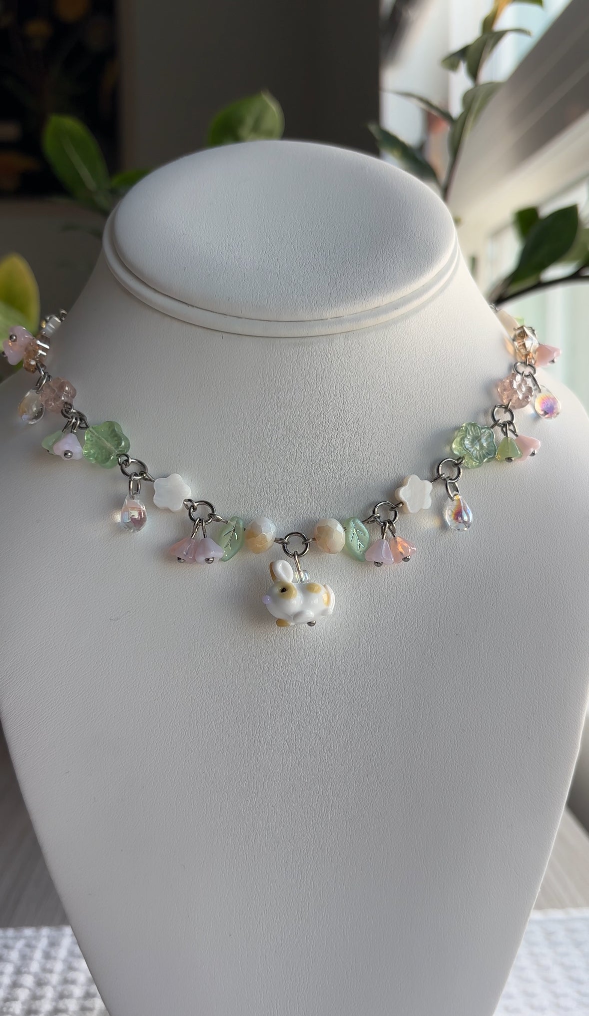 Vanilla Bean Bunny Necklace