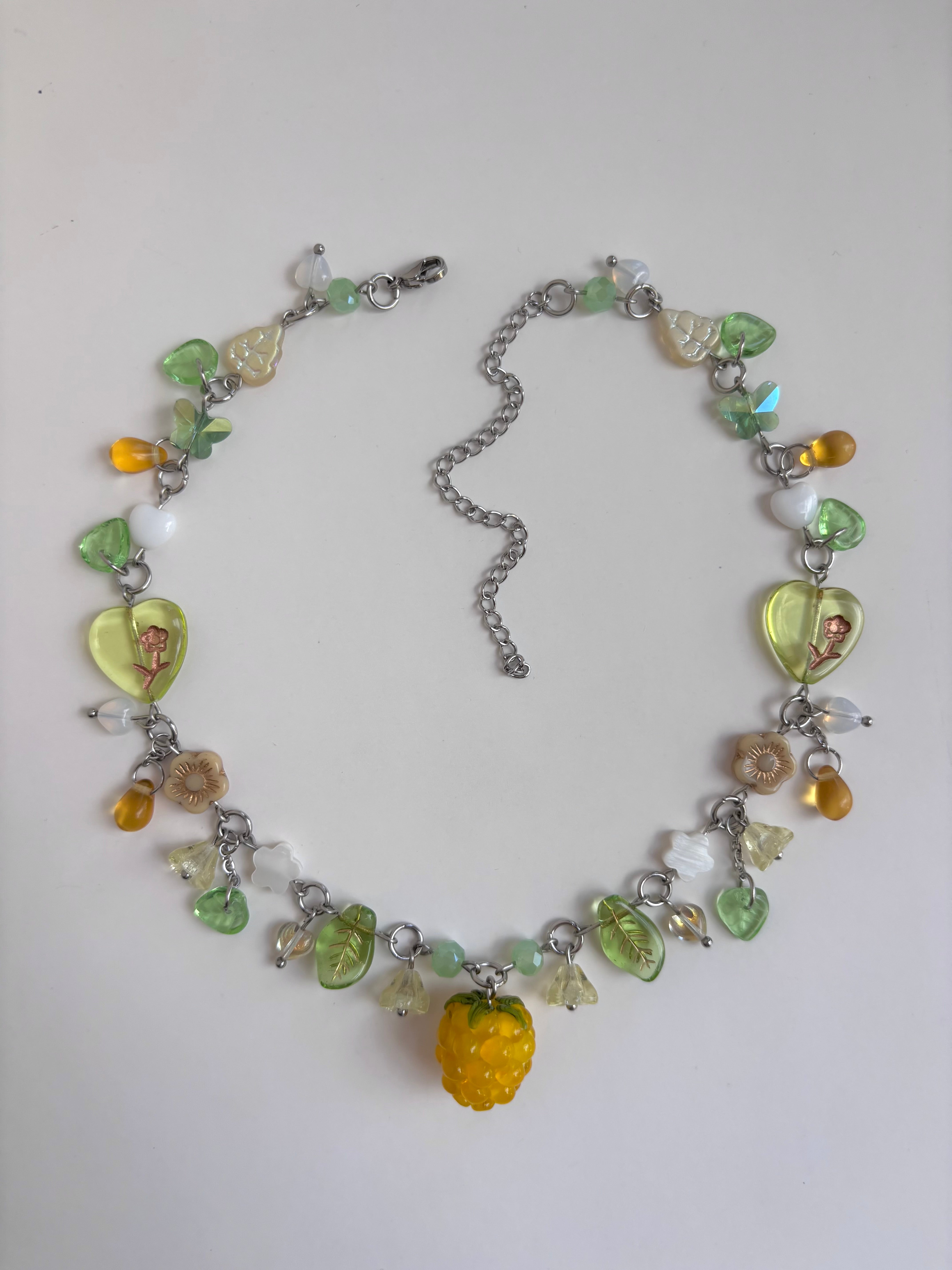 Golden Raspberry Necklace