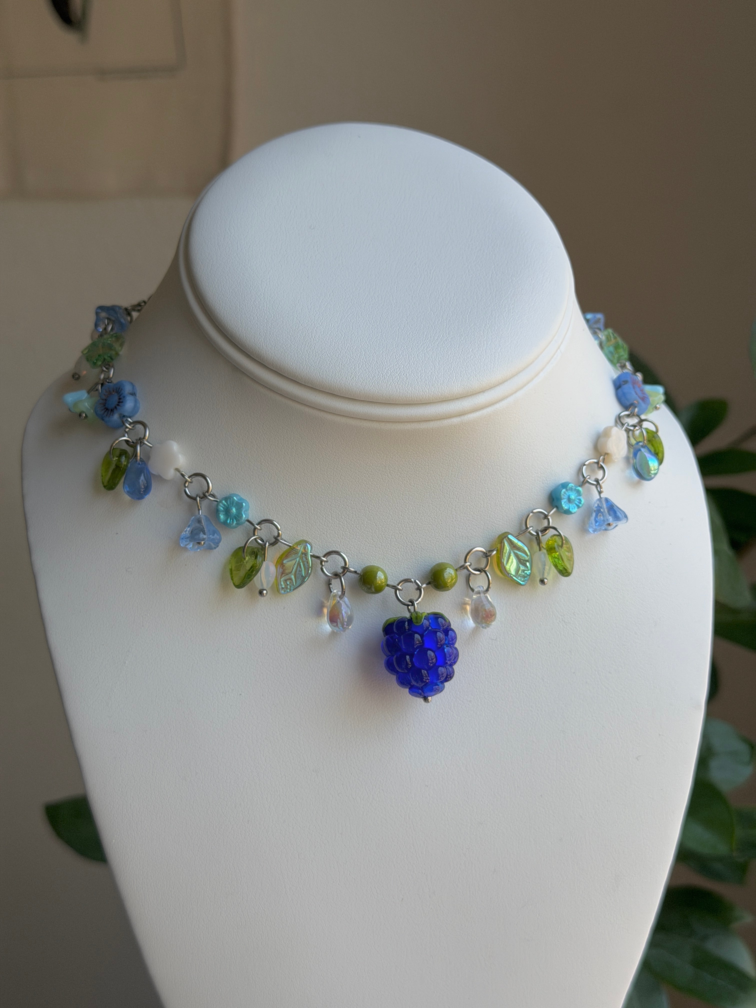 Blue Raspberry Necklace