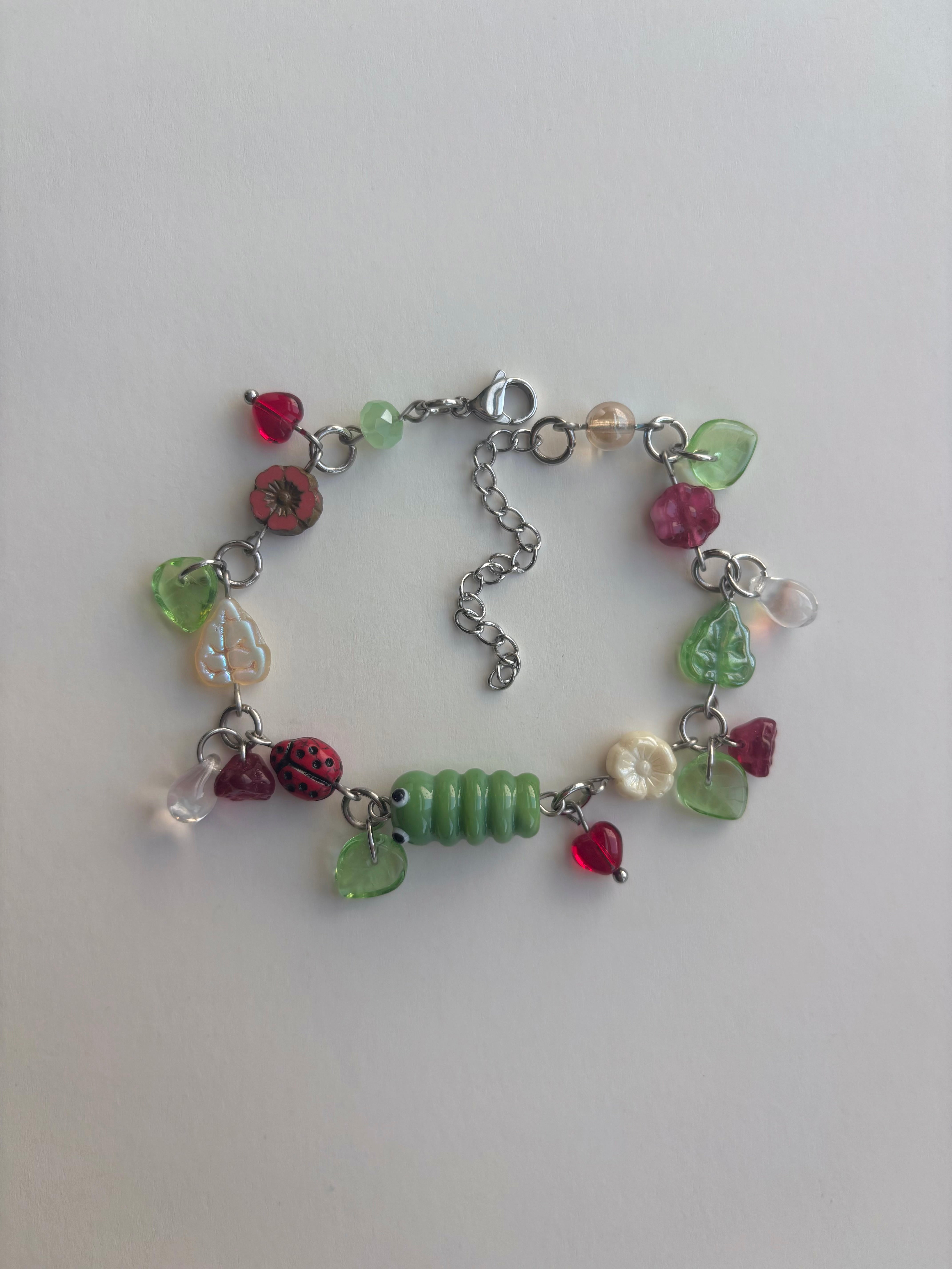 Apple Blossom Caterpillar Bracelet