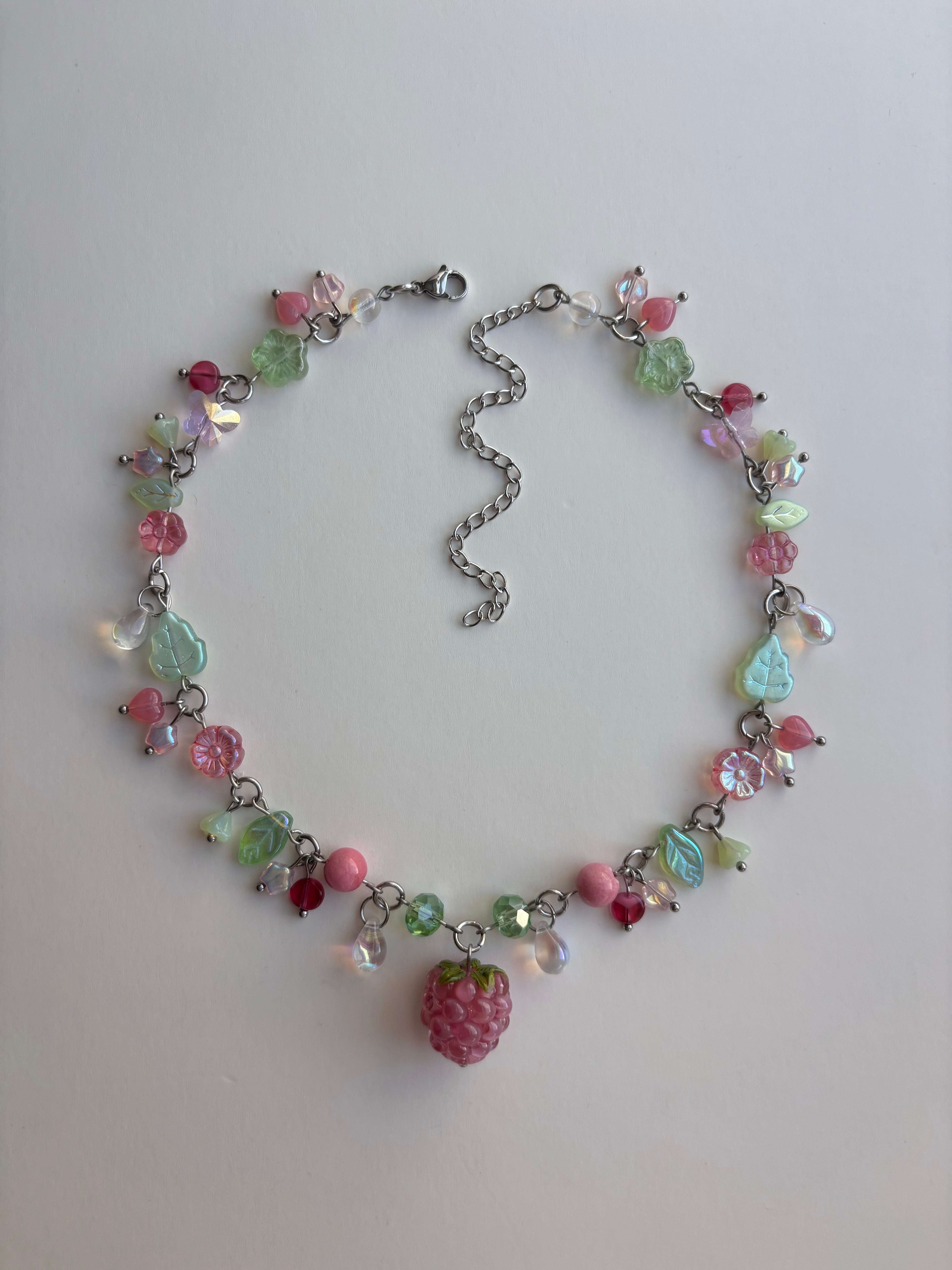 Pink Raspberry Necklace