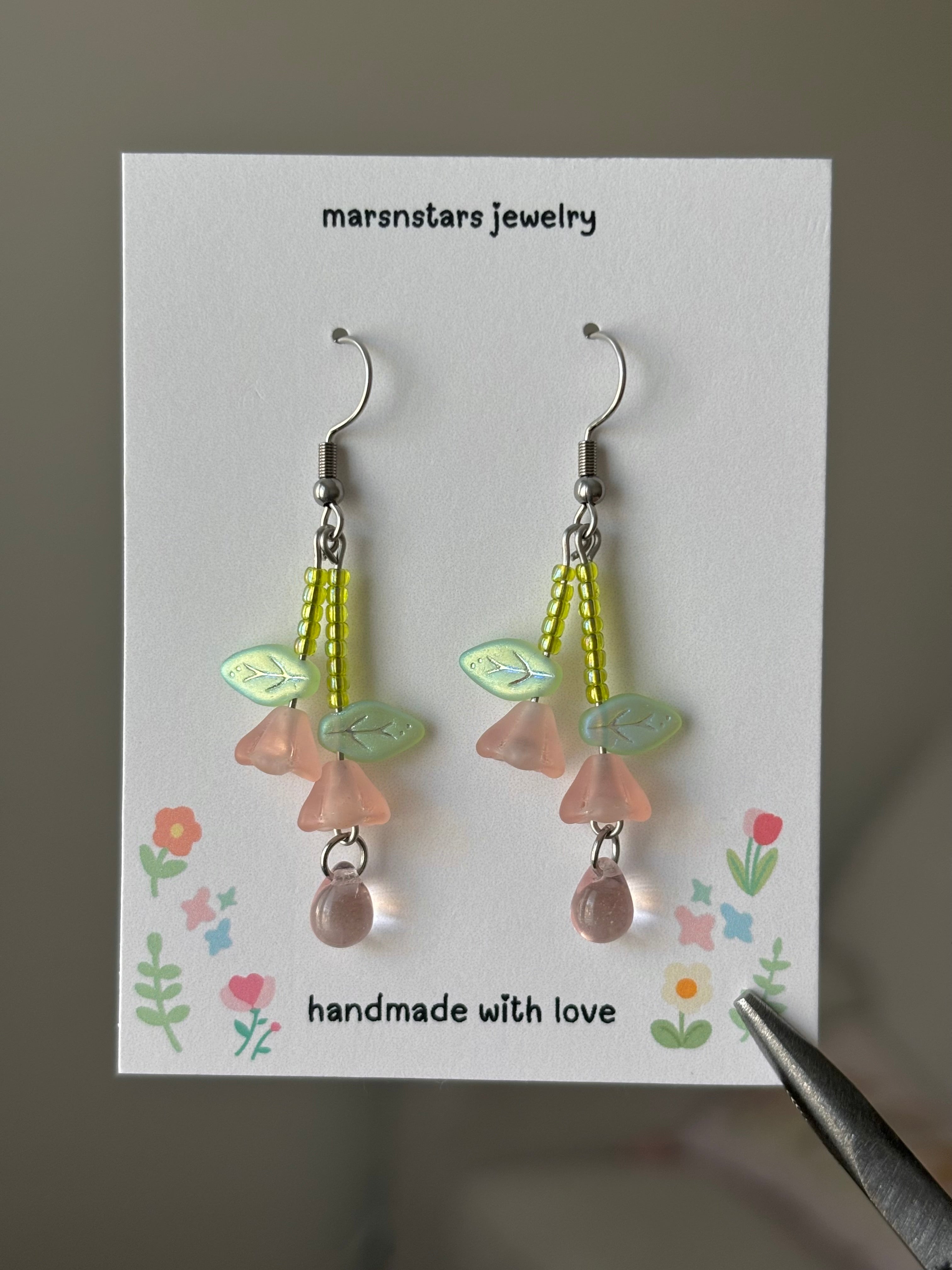 Rose Drop Earrings