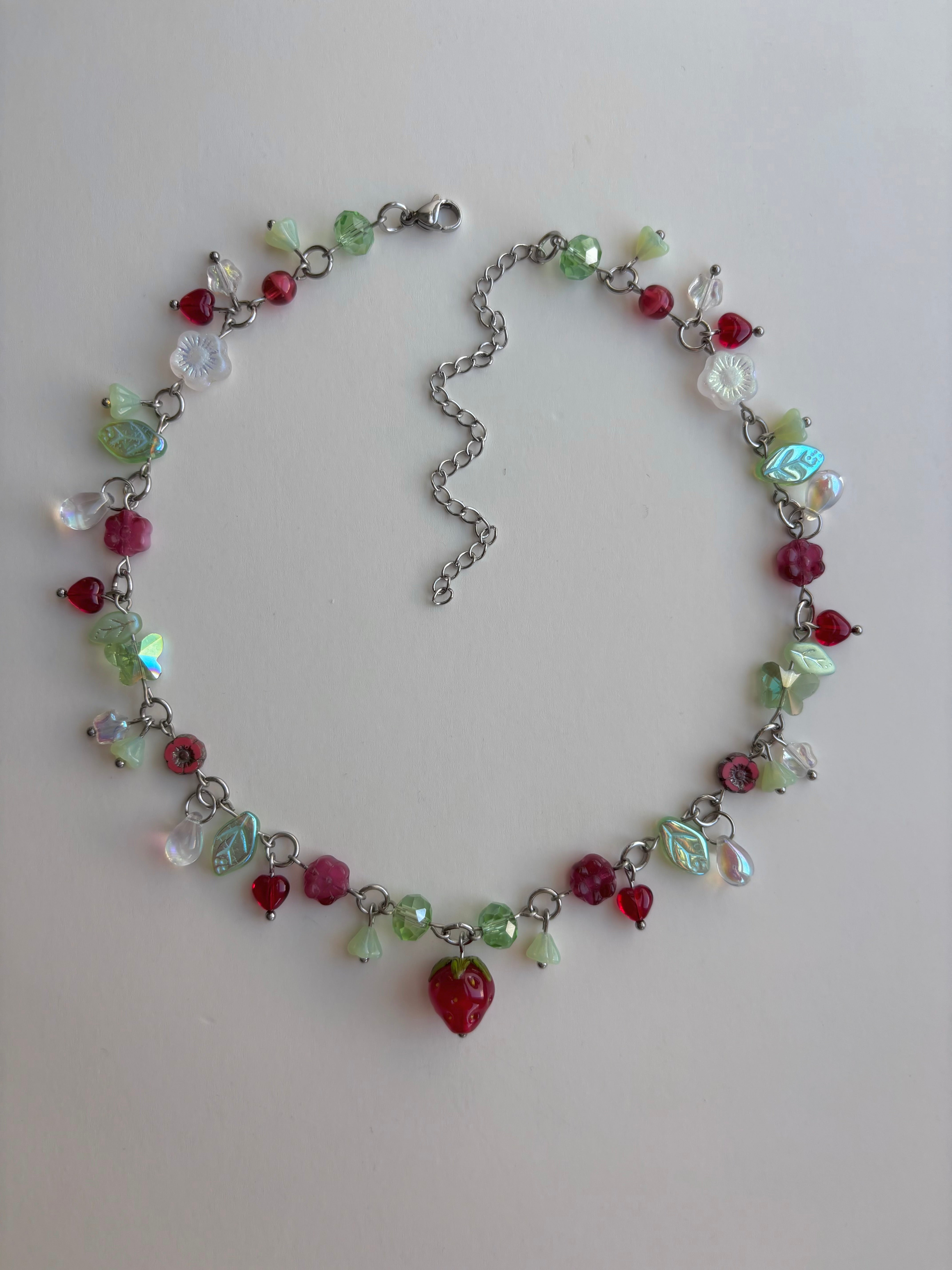 Strawberry Picnic Necklace