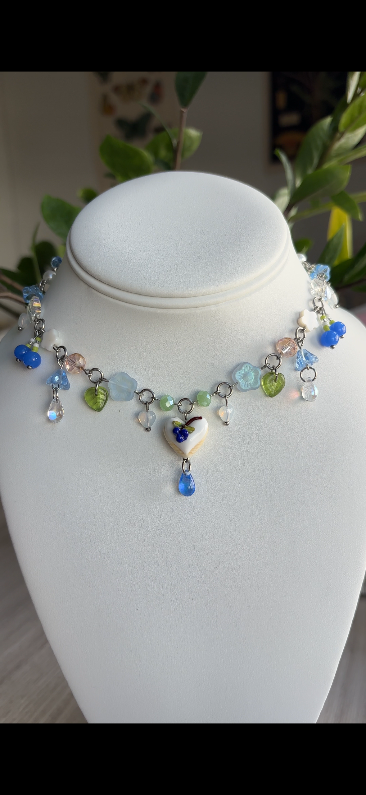 Blueberry Pie Necklace