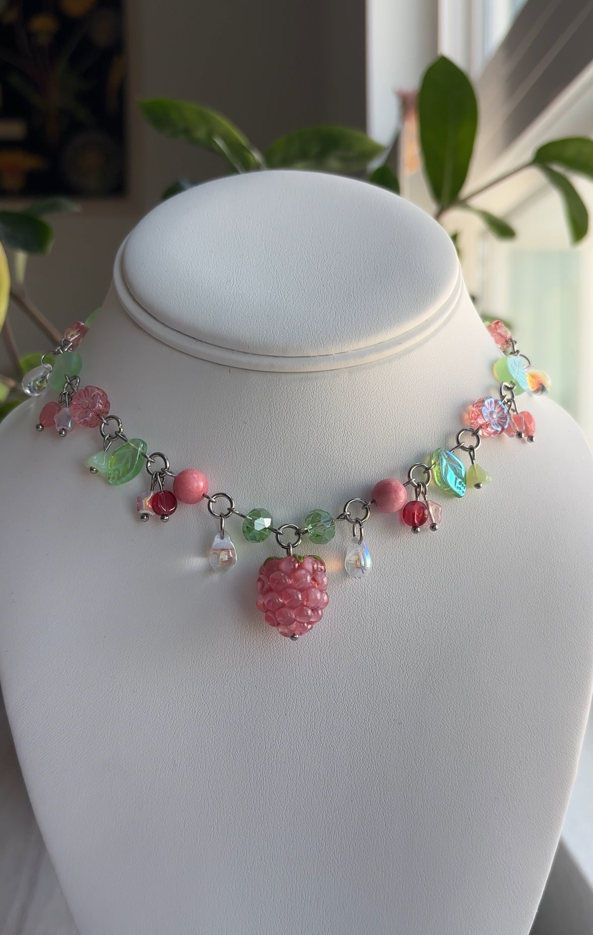 Pink Raspberry Necklace
