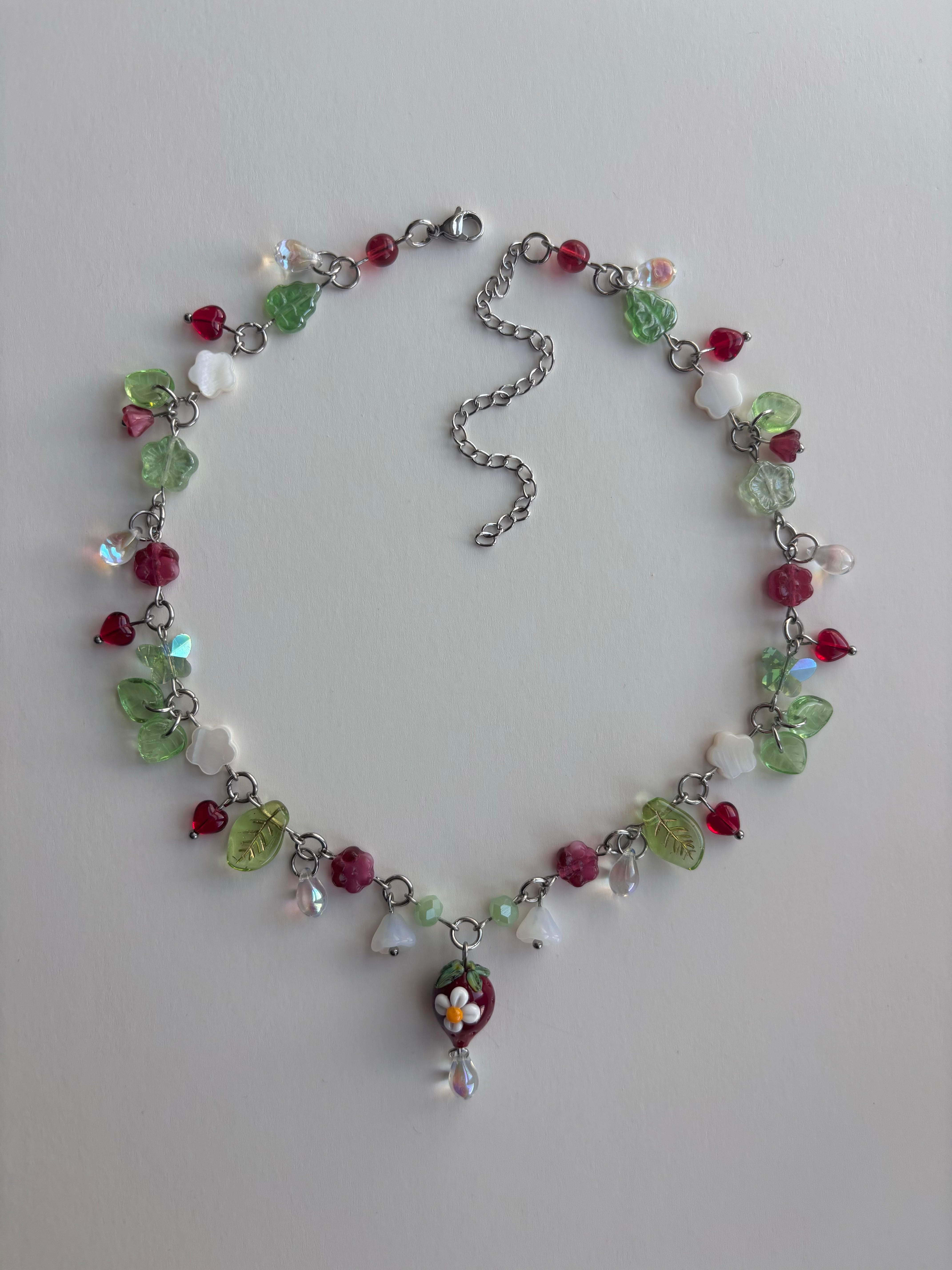 Red Spring Berry Necklace