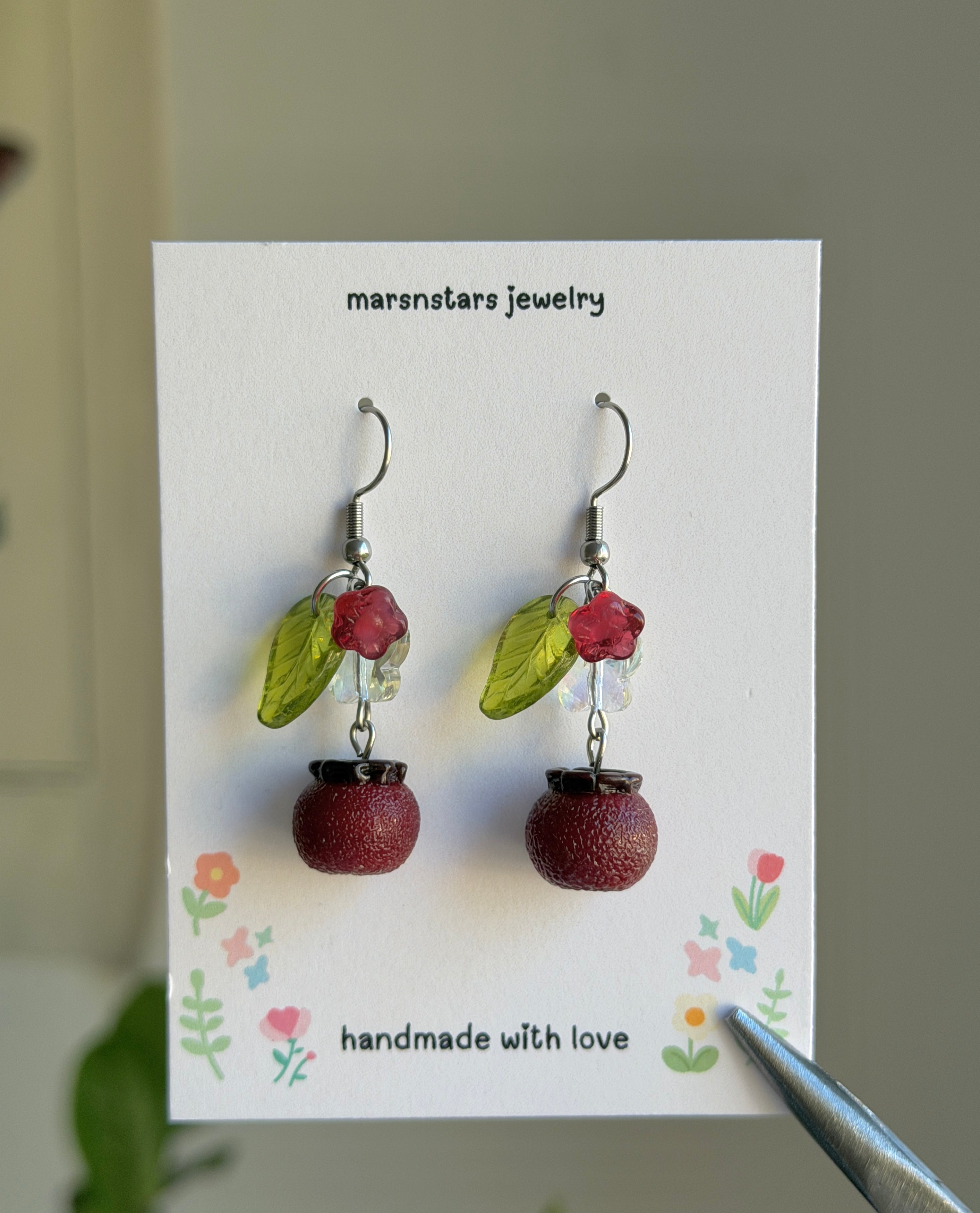 Pomegranate Earrings