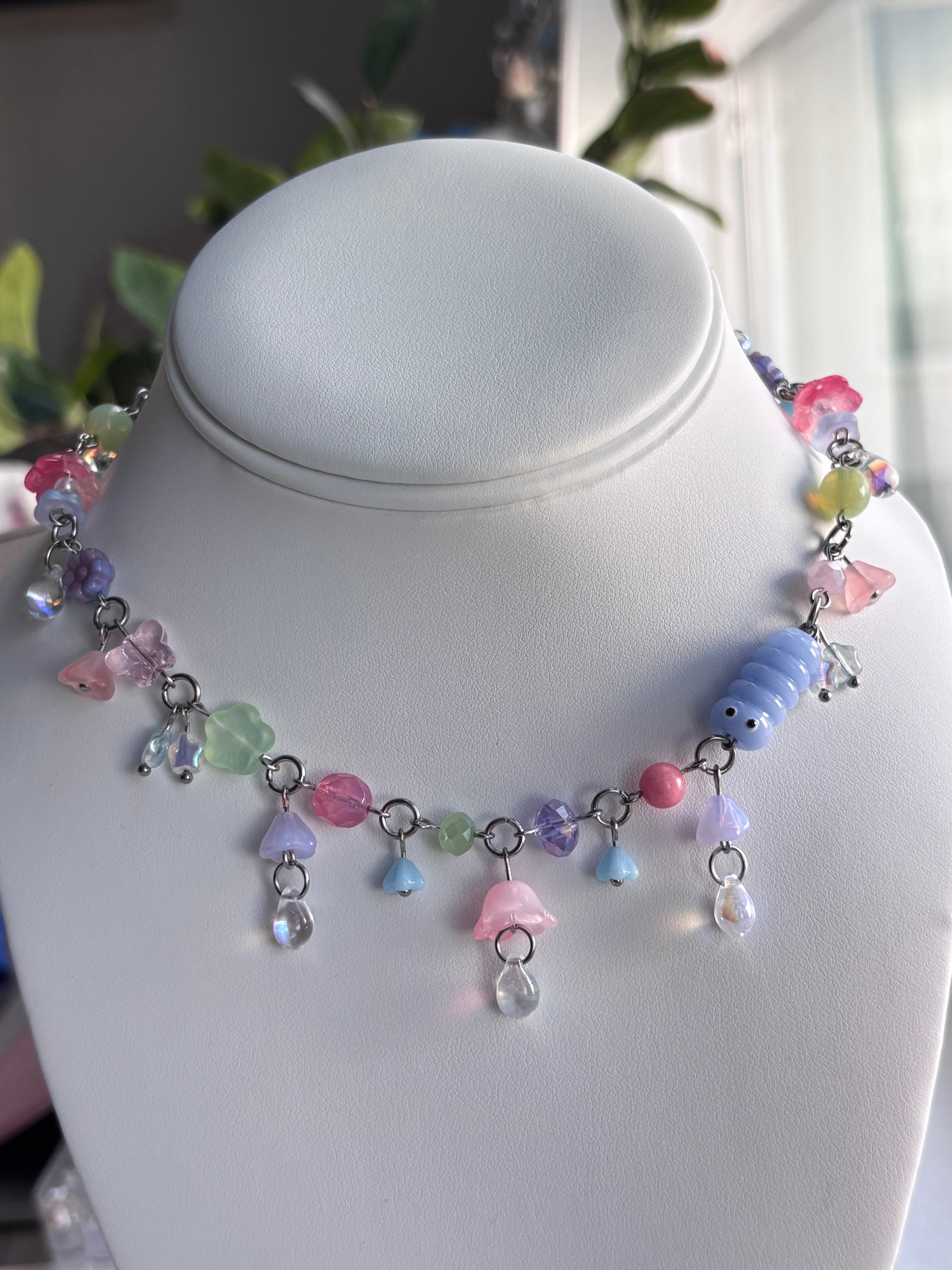 Ever Bloom Caterpillar Necklace