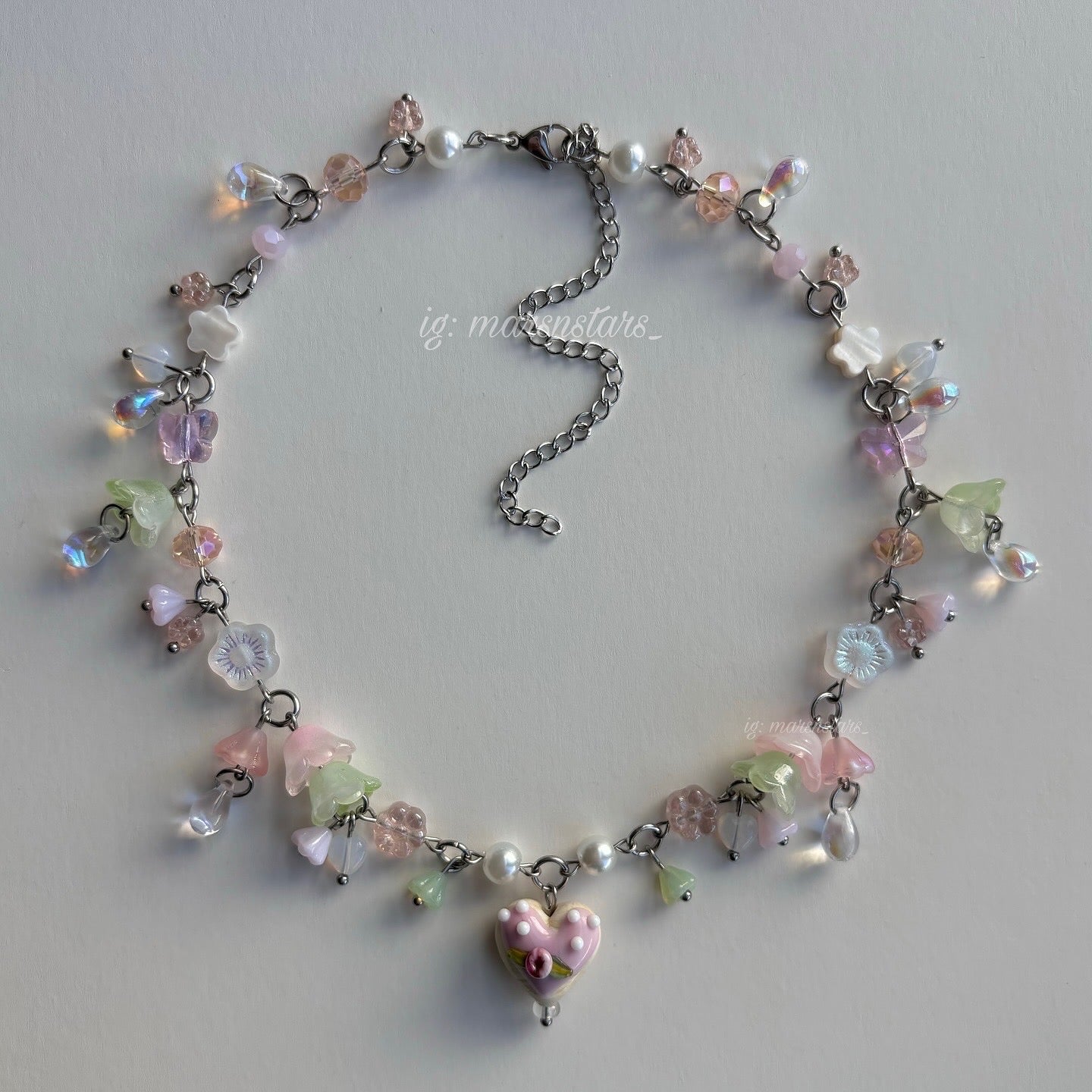 Pink Sugar Cookie Necklace