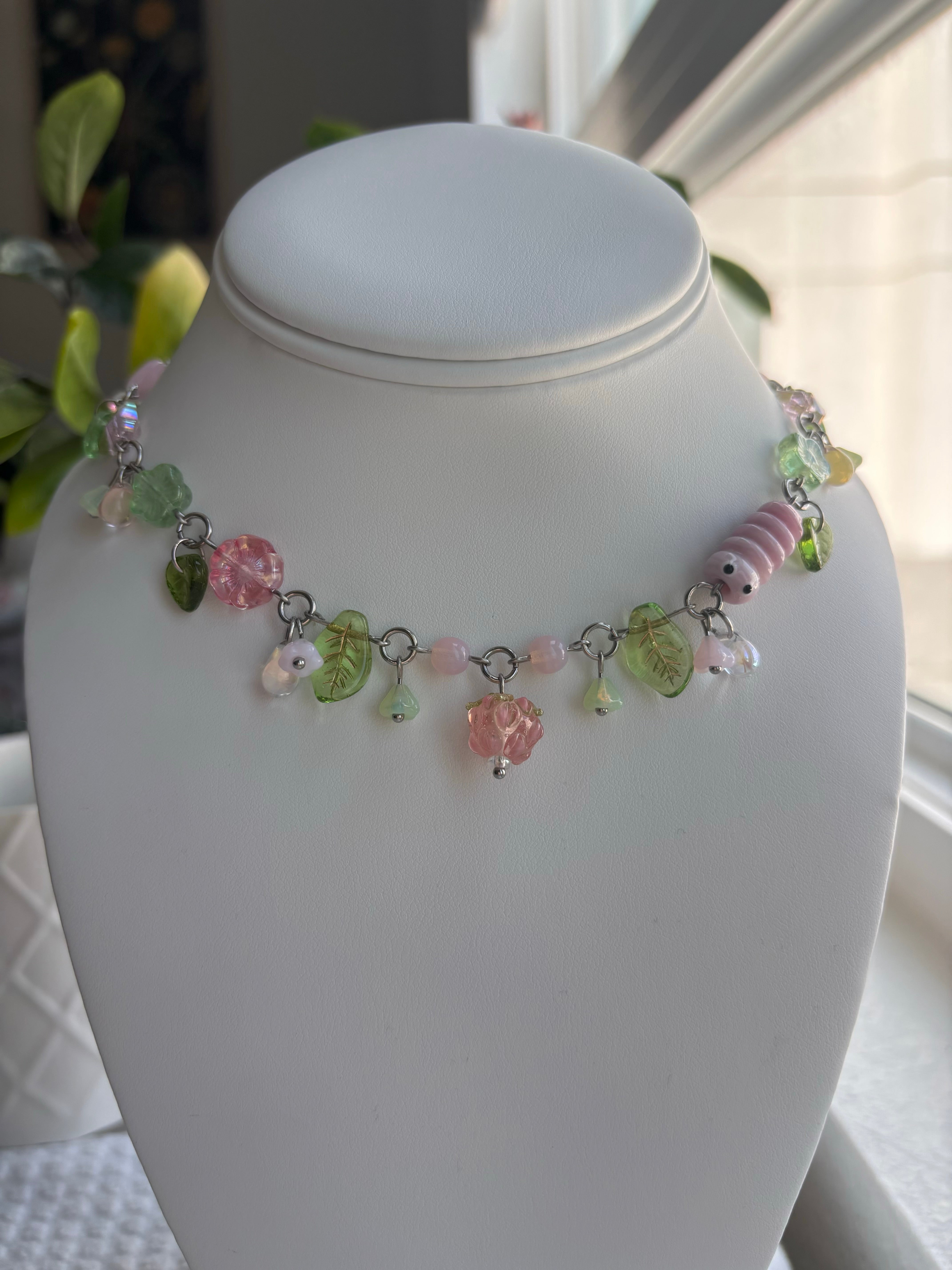 Flower Bug Necklace