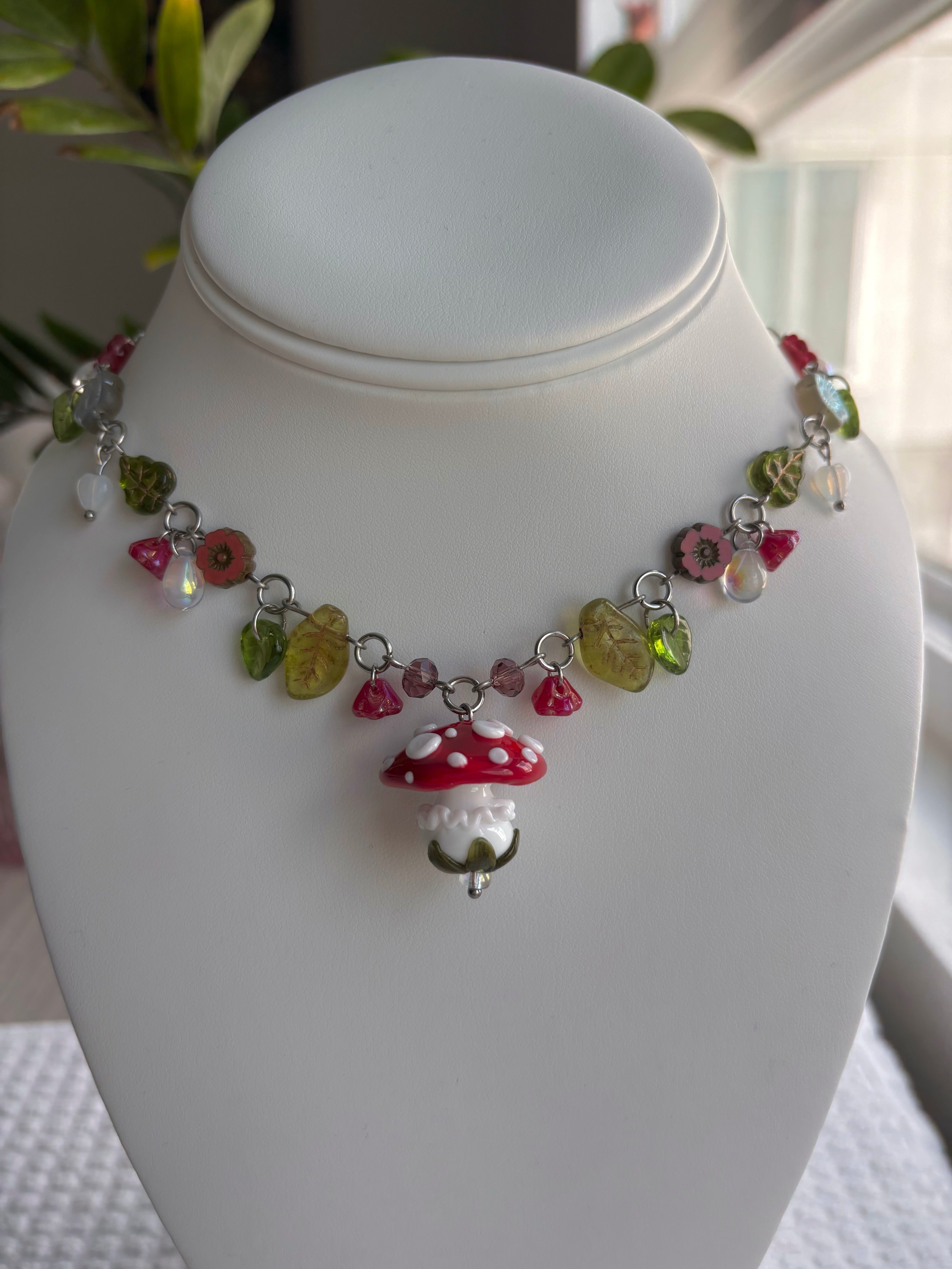 Mushroom Forest Necklace