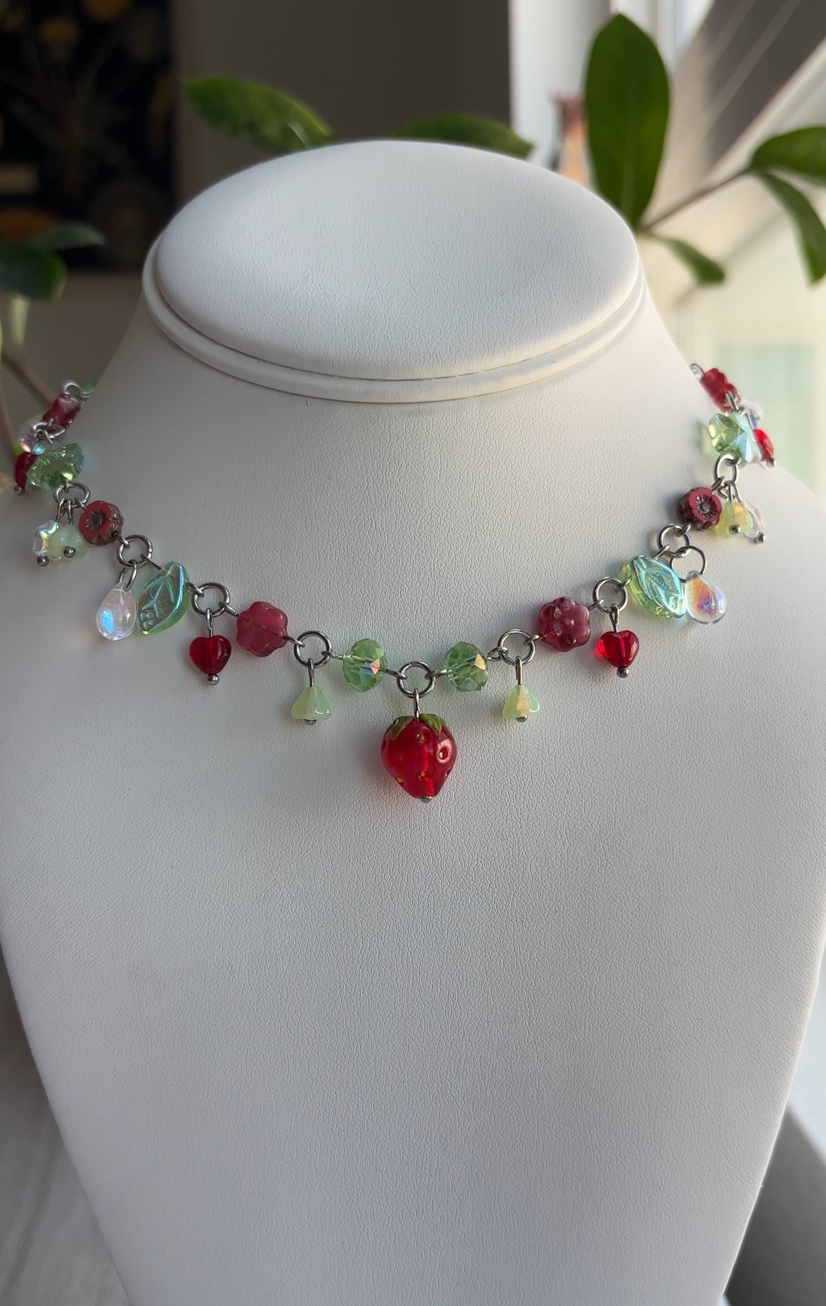 Strawberry Picnic Necklace