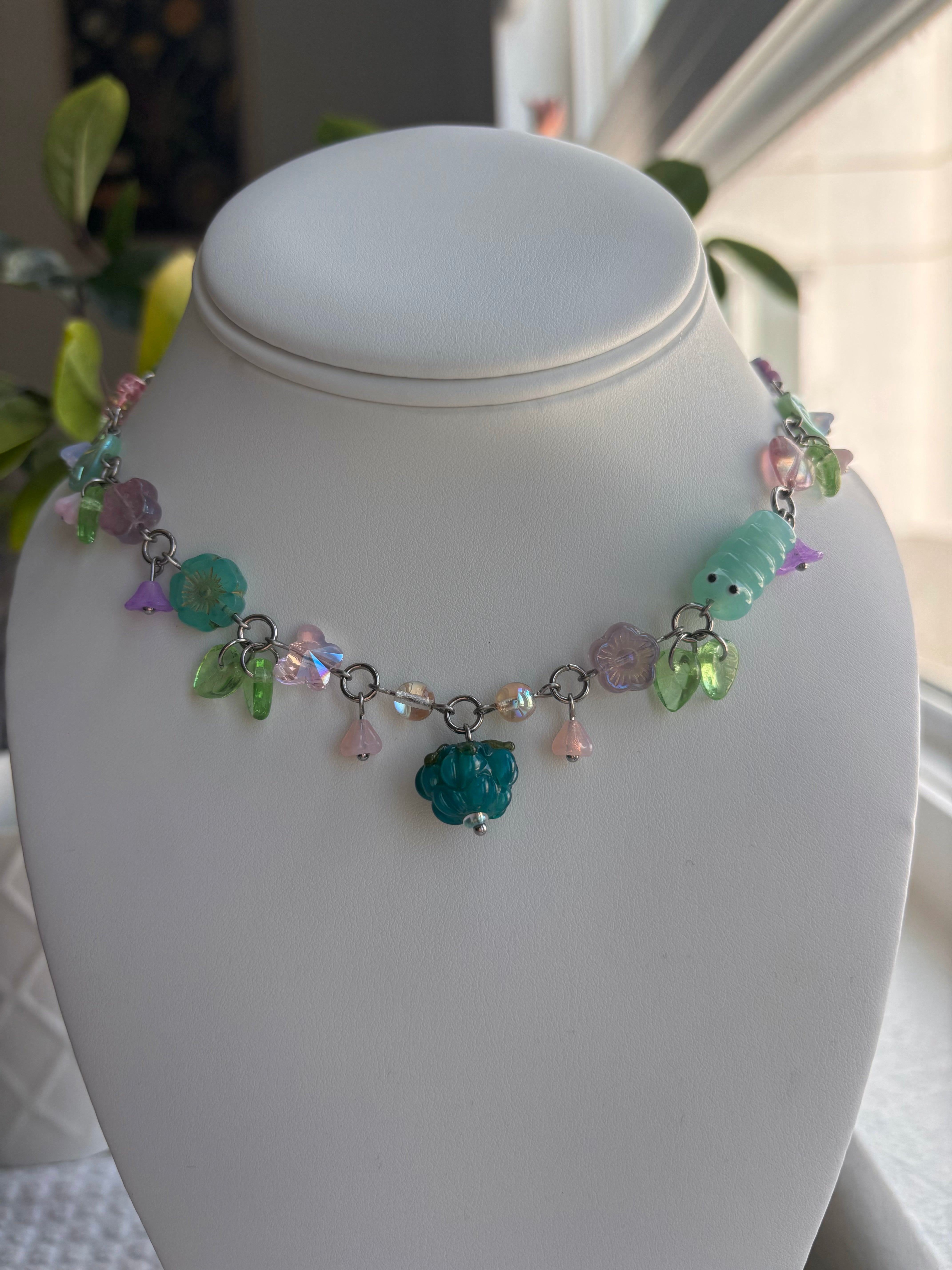 Dream Garden Caterpillar Necklace