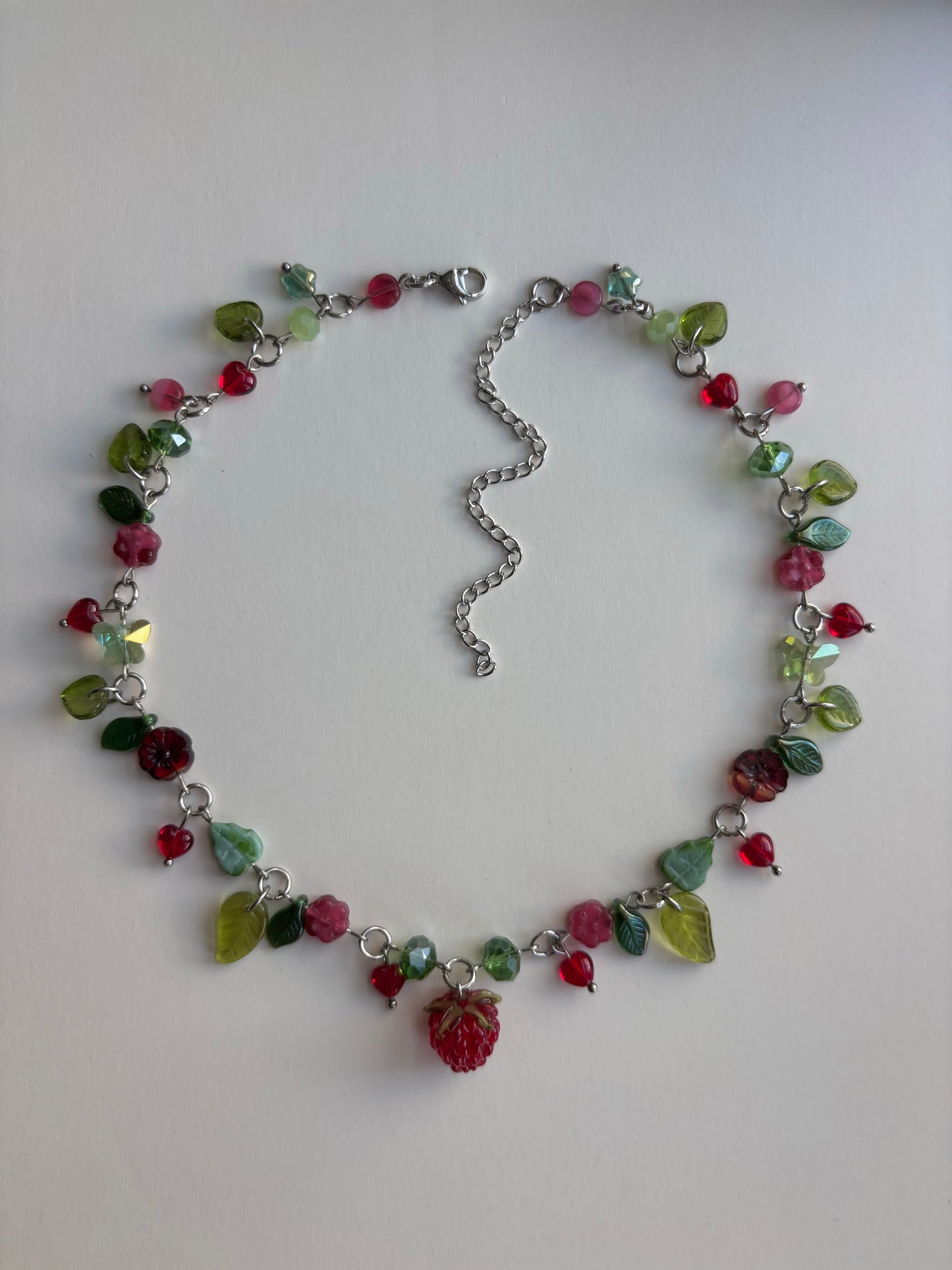 Raspberry Bush Necklace