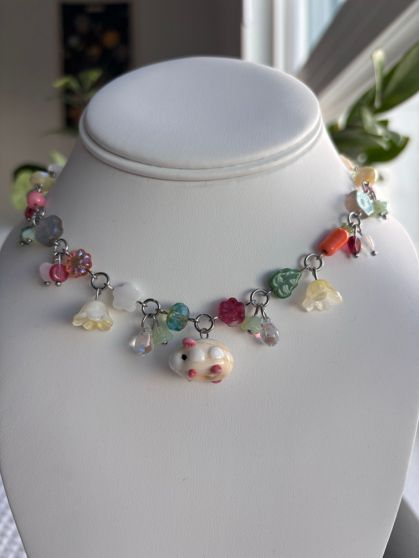 Sunrise Guinea Pig Necklace