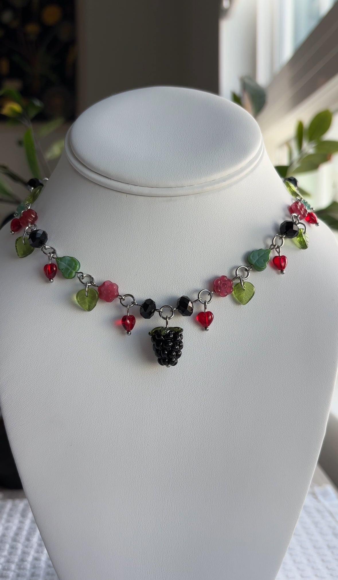 Blackberry Bush Necklace