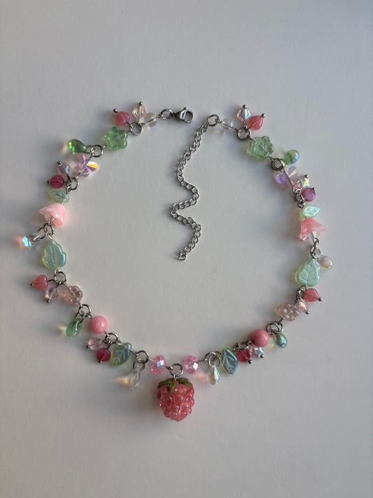 Pink Raspberry Necklace