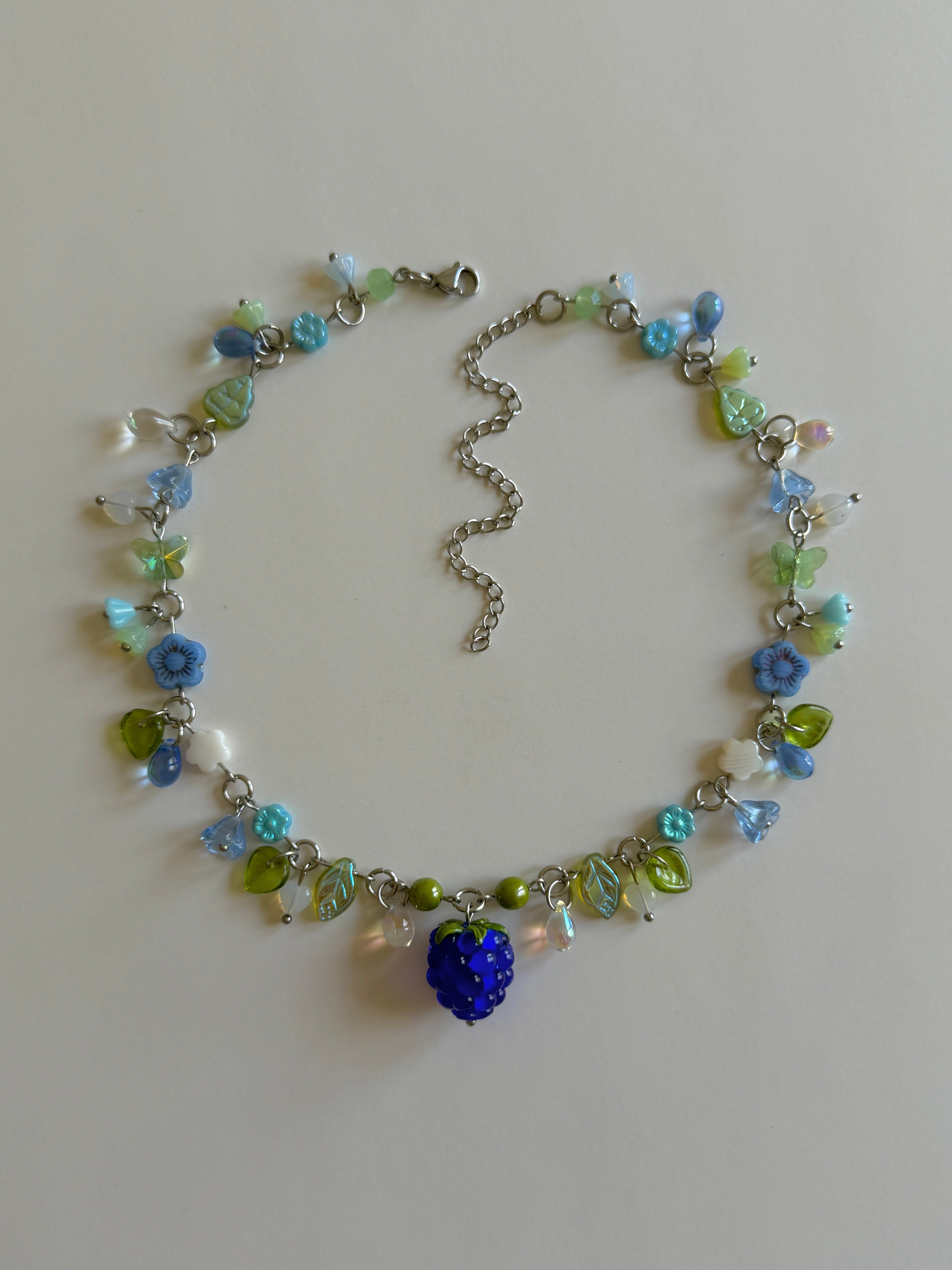 Blue Raspberry Necklace