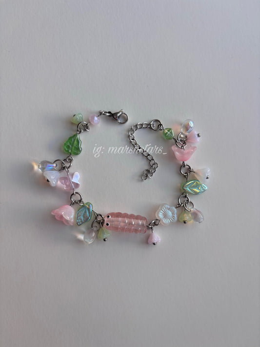 Blush Bug Caterpillar Bracelet