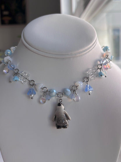 Snowy Penguin Necklace